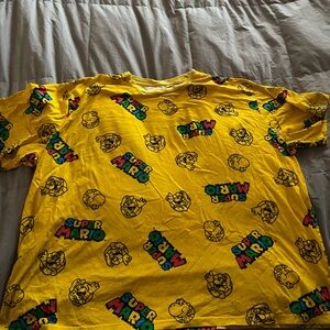 Nintendo Super Mario Kids Yellow Graphic Tee